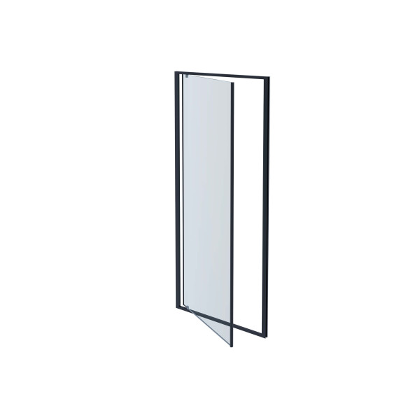 Душевая дверь Aquatek Ария 90x200 стекло прозрачное, профиль оружейная сталь (AQ ARI PI 09020GM)