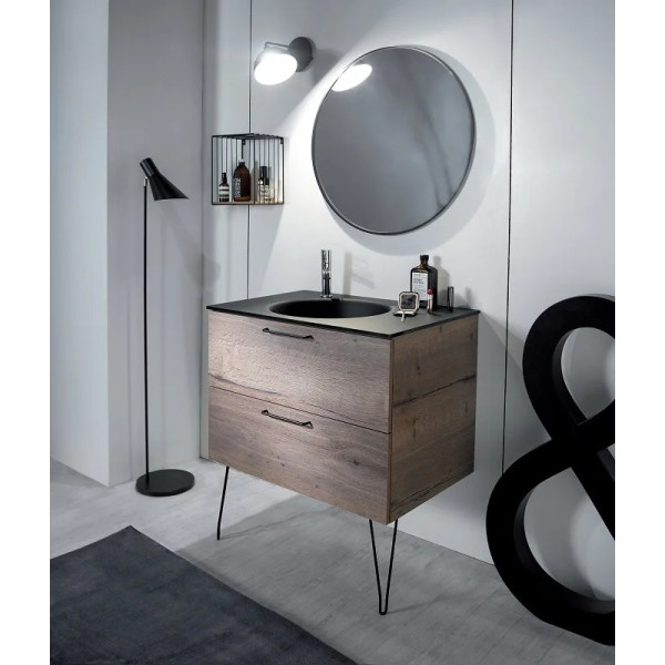 Зеркало Jacob Delafon Rive Gauche 500x20x500 черный матовый (EB1176-S14)