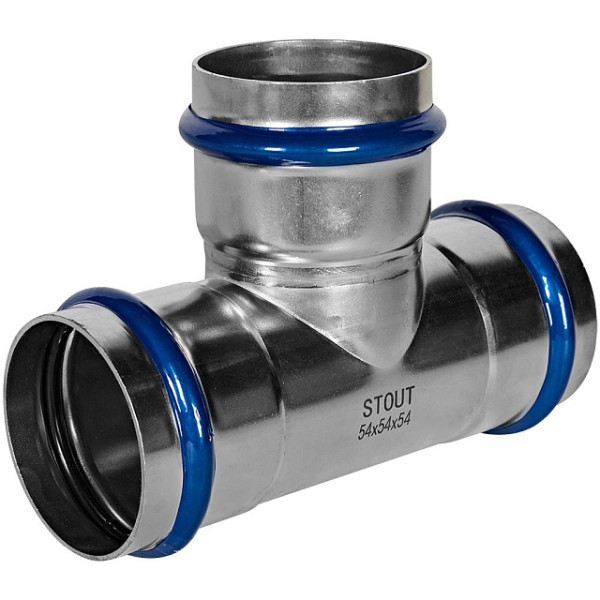 Тройник 54 Stout SSS-2013 ВПр (нерж.ст., пресс) SSS-2013-000054 Тройник 54 Stout SSS-2013 ВПр (нерж.ст., пресс) SSS-2013-000054