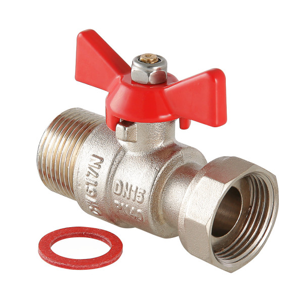 Кран 3/4" ВН шаровый с накидной гайкой Valtec (красная бабочка) VT.260.N.0505 Кран 3/4" ВН шаровый с накидной гайкой Valtec (красная бабочка) VT.260.N.0505