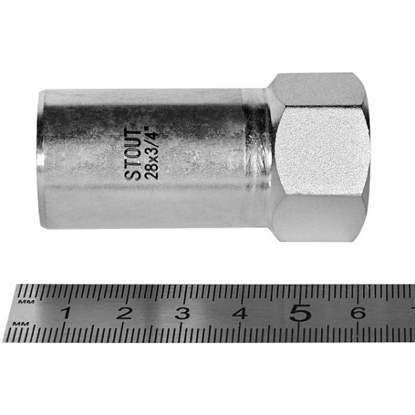 Вставка резьбовая 28х3/4"В Stout SSS-2023 НПр-ВР (нерж.ст., пресс) SSS-2023-002834 Вставка резьбовая 28х3/4"В Stout SSS-2023 НПр-ВР (нерж.ст., пресс) SSS-2023-002834