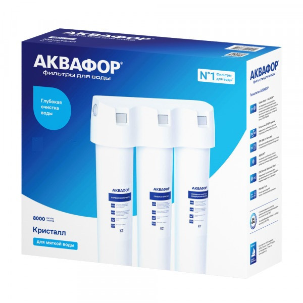 Водоочиститель Аквафор модель Кристалл А (без крана для чистой воды) (521566) Водоочиститель Аквафор модель Кристалл А (без крана для чистой воды) (521566)