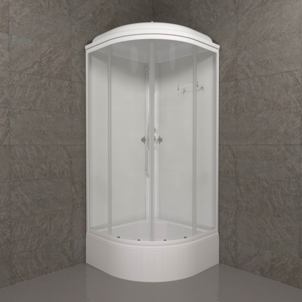 Душевая кабинаTriton Ультра 90x90 стекло прозрачное, профиль белый (DK321)