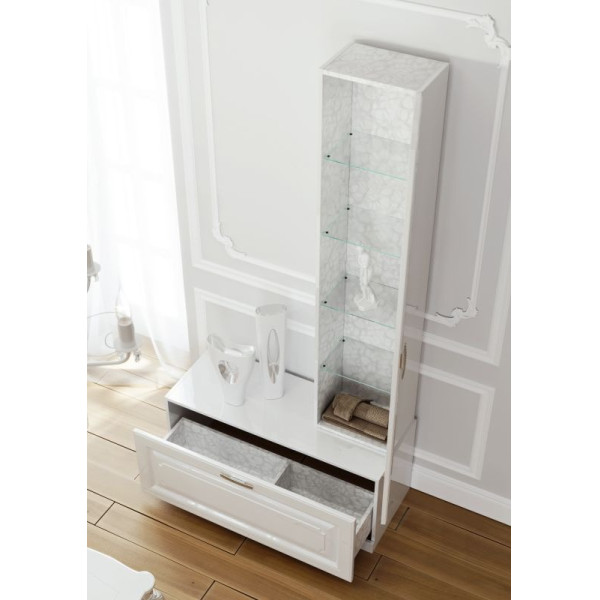 Пенал подвесной Aqwella Empire 350x350x1520 (Emp.05.35/W) Пенал подвесной Aqwella Empire 350x350x1520 (Emp.05.35/W)