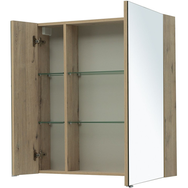 Зеркало-шкаф Aquanet Алвита New 80x85 дуб веллингтон белый (00277537)