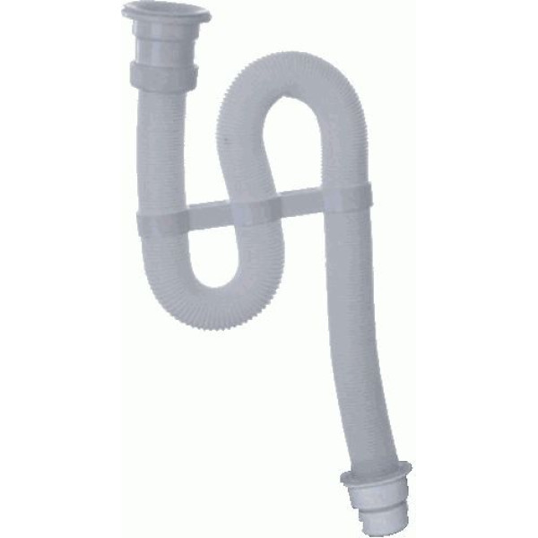 Сифон для раковины гофрированный VIR 1 1/4"х40/50 мм пласт.выпуск, 900 мм ВИР ПЛАСТ (30980311)