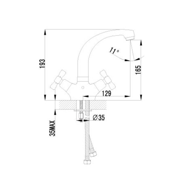 Смеситель для раковины Lemark Benefit (LM2507C)