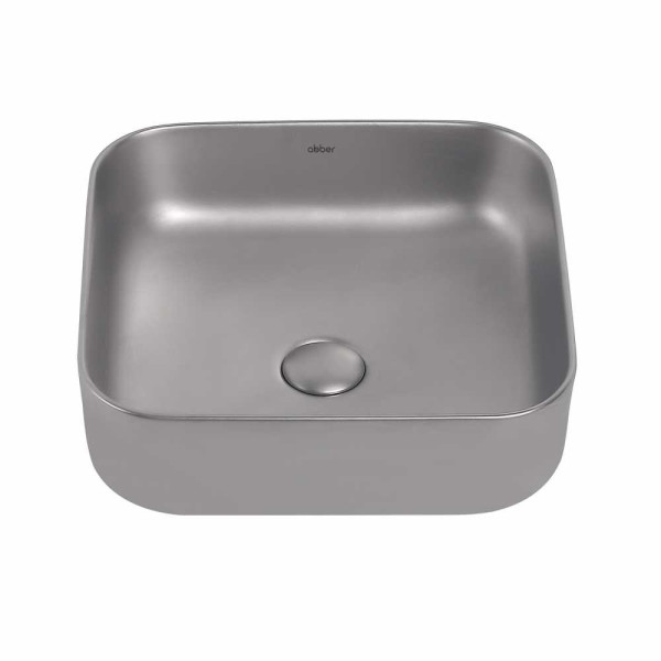 Раковина накладная Abber Rechteck серебро матовое (AC2211MS) Раковина накладная Abber Rechteck серебро матовое (AC2211MS)