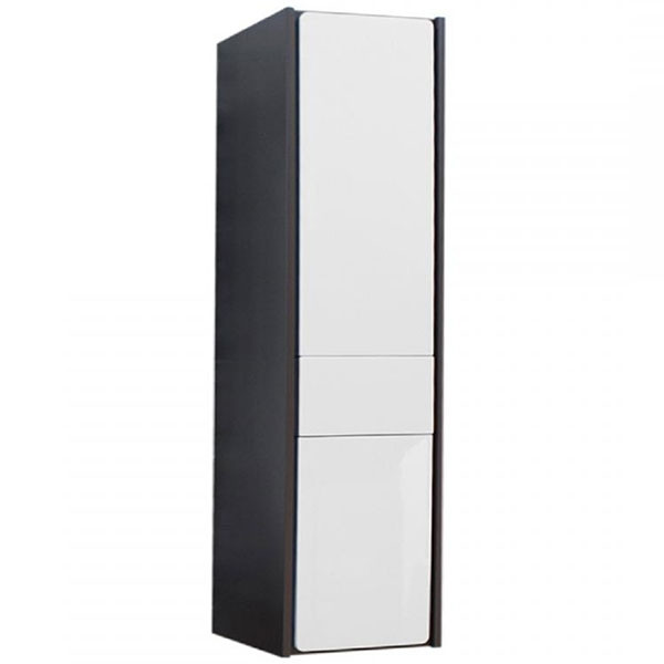 Пенал подвесной Roca Ronda 32x33,3x139 белый глянцевый/антрацит (ZRU9302967)