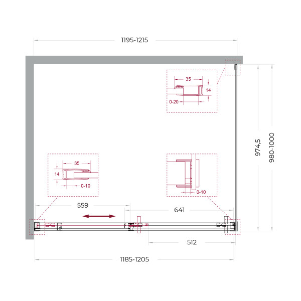 Душевой уголок BelBagno Soft Close-1 120x100x200 стекло прозрачное, профиль хром глянцевый (SOFT_CLOSE-1-AH-1-120/100-C-Cr)