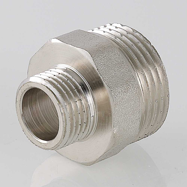 Ниппель переходной 1/2"х3/4" Valtec (никель) (VTr.580.N.0504)