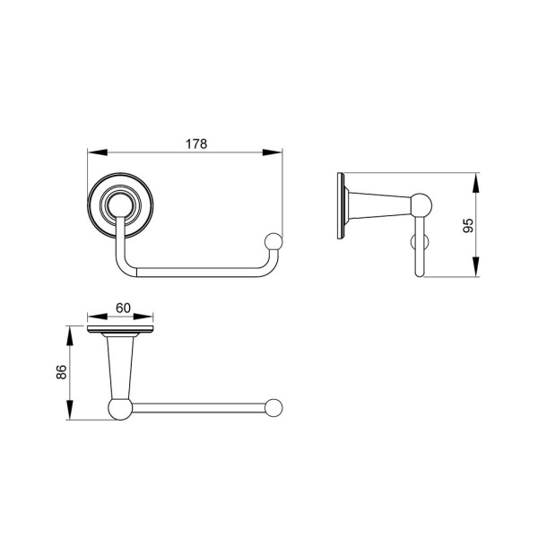 Держатели для туалетной бумаги Timo Nelson 150041/00 chrome (150041/00)