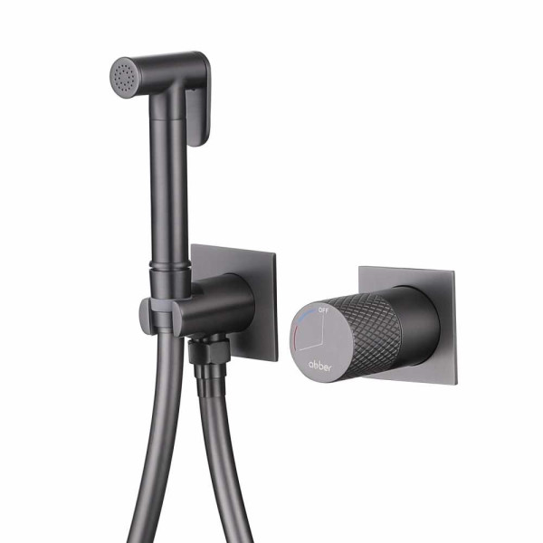 Смеситель с гигиеническим душем Abber Rund никель (AF8725NG) Смеситель с гигиеническим душем Abber Rund никель (AF8725NG)