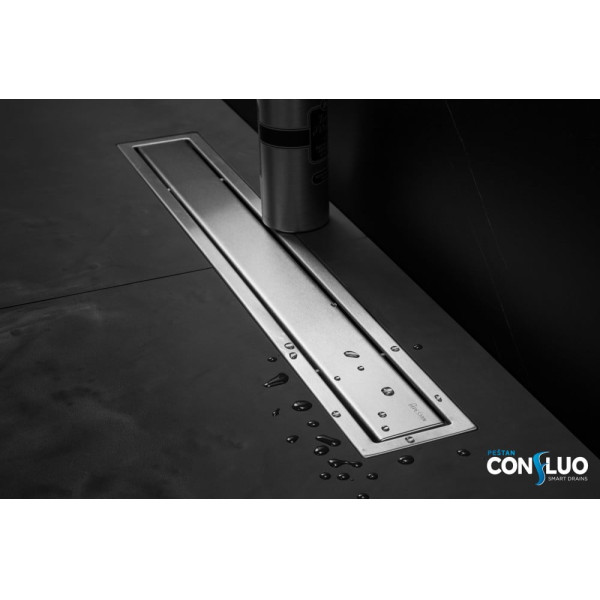 Душевой лоток Pestan Confluo Premium Line 950  хром матовый/полая под плитку, рамка хром (13100007)