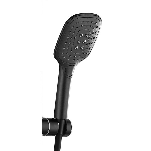 Душевая система Azario с поворотным изливом черная/золото (AZ-801-2)