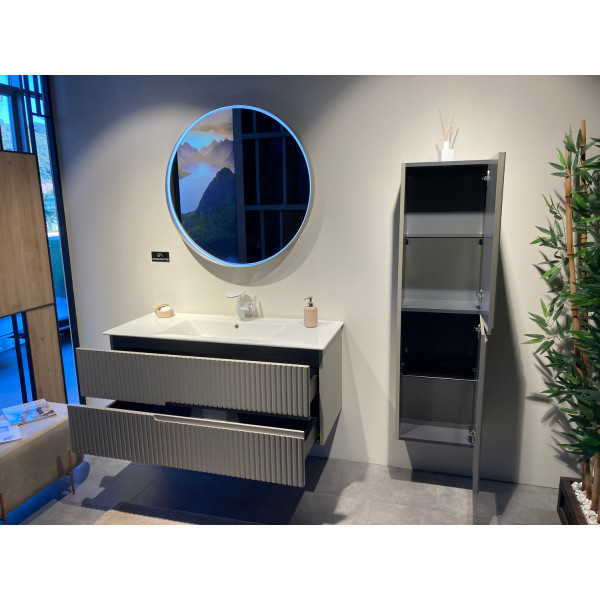 Тумба подвесная Orka Moonlight 910x510x510 с раковиной бежевый матовый (5001502)
