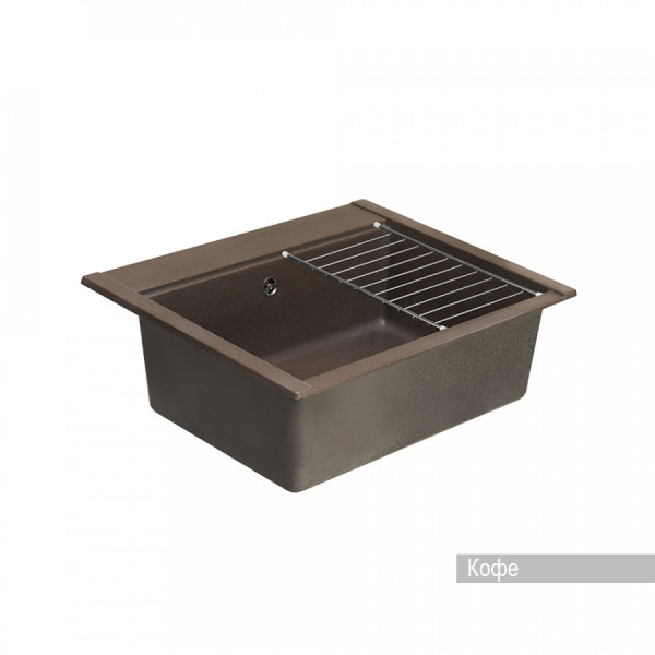 Мойка для кухни врезная Aquaton Делия 60 517x602x218 кофе (1.A715.2.32L.D28.0)