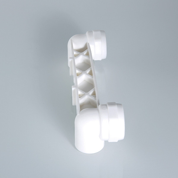 Водорозетка двойная на планке PP-R 25x1/2"В Valtec (латунь, белая) VTp.724.0.02504