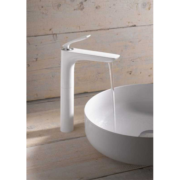 Смеситель для раковины Kludi Balance белый/хром (522989175) Смеситель для раковины Kludi Balance белый/хром (522989175)