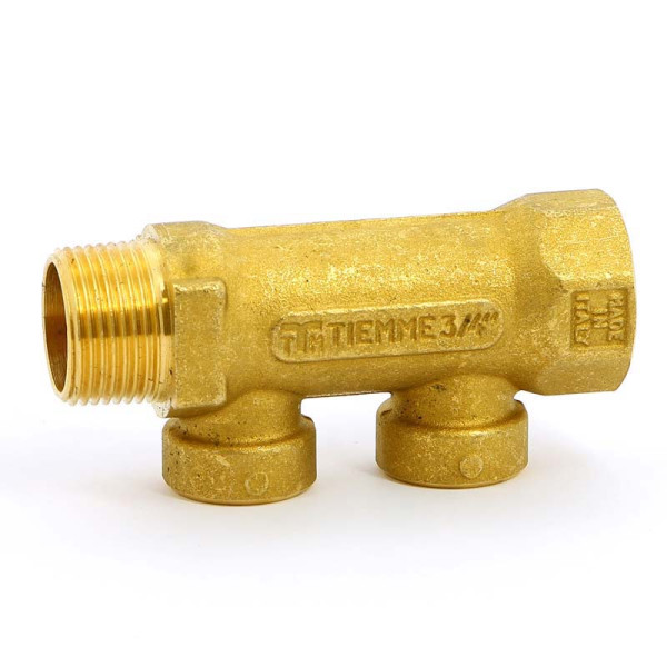 Коллектор "Tiemme" 2 отв. 3/4"*1/2"В (латунь) (1910052) Коллектор "Tiemme" 2 отв. 3/4"*1/2"В (латунь) (1910052)