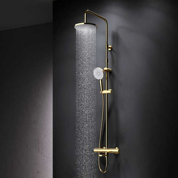 Душевая система AM.PM X-Joy с душевым набором золото (F0785A599)