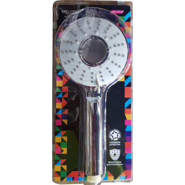 Душевая лейка Melodia Luxe 3 функции d115 хром (MKP26302BL)