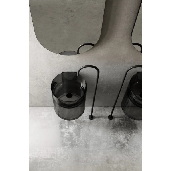 Раковина подвесная Kristall (черный)