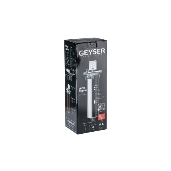 Фильтр колбовый Гейзер Тайфун 3/4" 10SL со сливом (нержавеющая сталь, с универсальным картриджем для холодной и горячей воды) (32073) Фильтр колбовый Гейзер Тайфун 3/4" 10SL со сливом (нержавеющая сталь, с универсальным картриджем для холодной и горячей воды) (32073)