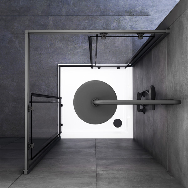 Уголок душевой AM.PM Gem 90x90x200 стекло прозрачное, профиль черный матовый (W90G-403-090BT) Уголок душевой AM.PM Gem 90x90x200 стекло прозрачное, профиль черный матовый (W90G-403-090BT)