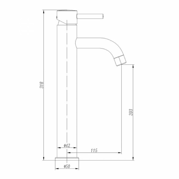 Смеситель для раковины Abber Wasser Kreis черный матовый (AF8111B)