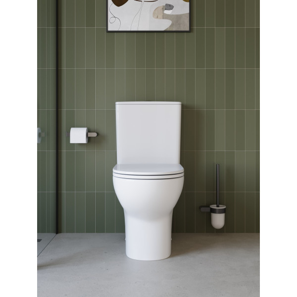 Унитаз-компакт BelBagno Уюе со смывом Торнадо с сиденьем soft close P-trap белый (BB2802CP/T-TOR/SC) Унитаз-компакт BelBagno Уюе со смывом Торнадо с сиденьем soft close P-trap белый (BB2802CP/T-TOR/SC)