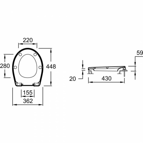 Сиденье для унитаза Jacob Delafon New Patio с soft-close (E70021-00) Сиденье для унитаза Jacob Delafon New Patio с soft-close (E70021-00)