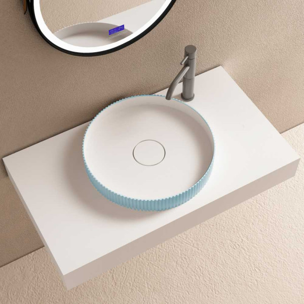 Раковина накладная Abber Stein голубая (AS2604Blau) Раковина накладная Abber Stein голубая (AS2604Blau)