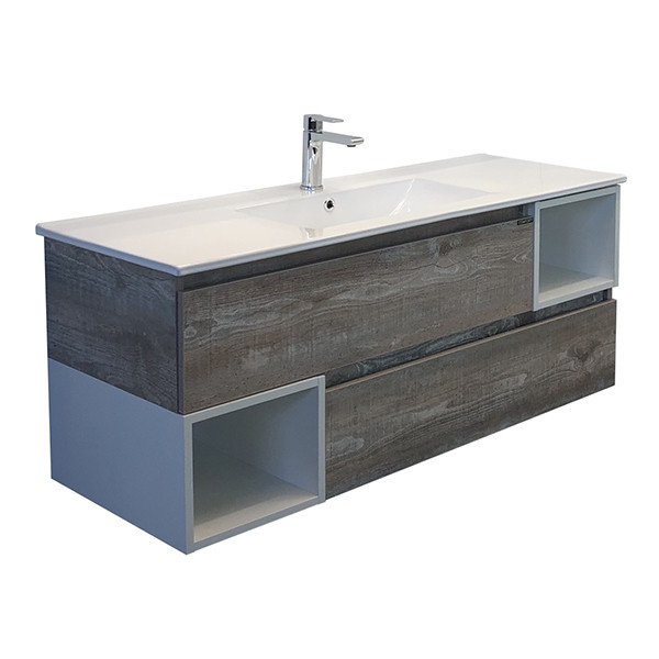 Тумба подвесная Comforty Севилья 1210x520x470 белый глянцевый с раковиной (00-00001568) Тумба подвесная Comforty Севилья 1210x520x470 белый глянцевый с раковиной (00-00001568)