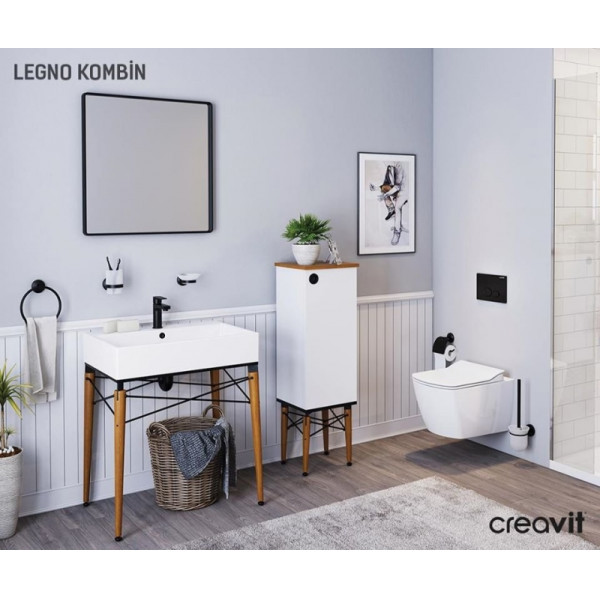 Унитаз подвесной с биде Creavit Elegant 37x51,3x35 белый (EG321-00CB00E-0000)