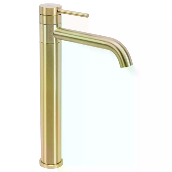 Смеситель для раковины Rea Lungis золото матовое (REA-B6101)