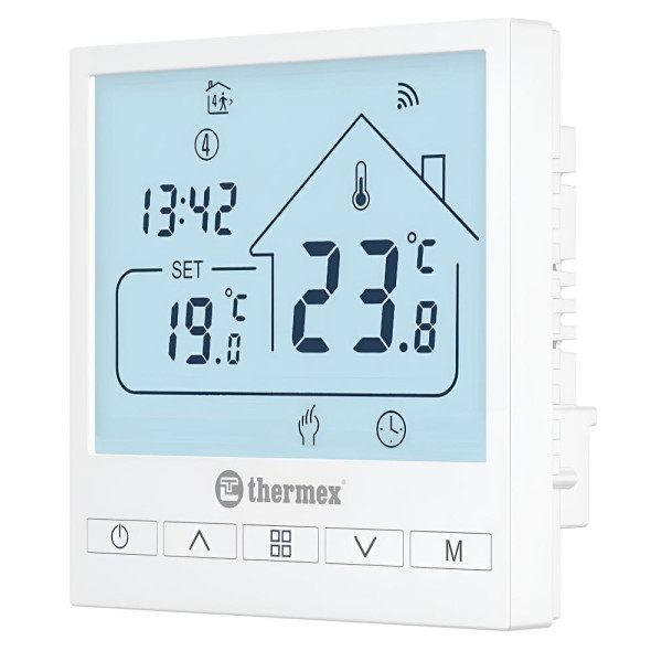 Терморегулятор проводной комнатный Thermex Axioma Wi-Fi (511 952) Терморегулятор проводной комнатный Thermex Axioma Wi-Fi (511 952)