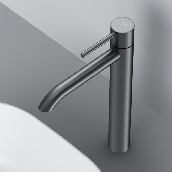 Смеситель для раковины AM.PM Libre высокий, черный (F6092022)