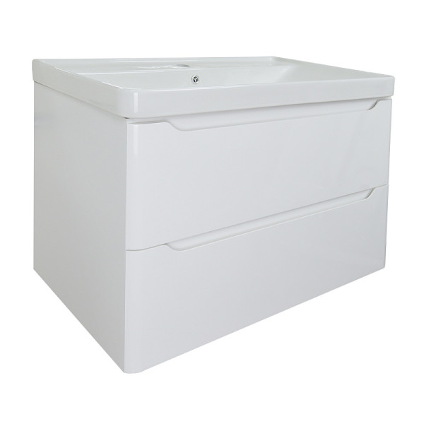 Тумба подвесная Azario с раковиной Lotos 70/2 с раковиной Monte 70 (CS00083930)