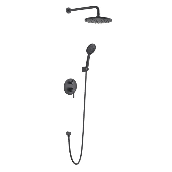 Душевая система Voda Vessel Black черный (VSLB Set_3in1)