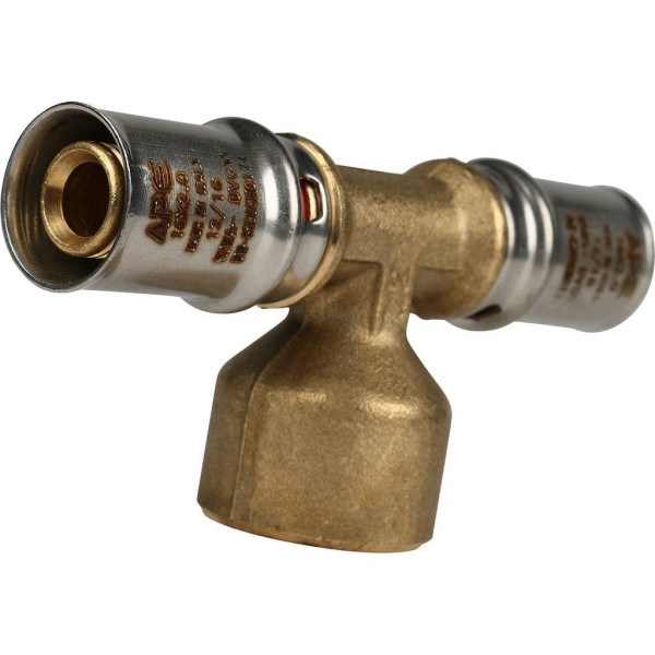 Тройник 16x1/2"Вx16 Stout (пресс) (SFP-0007-001216)