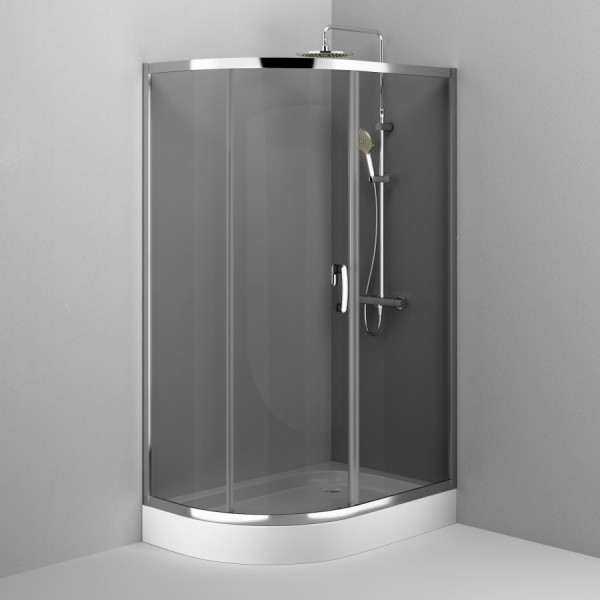 Душевой уголок AM.PM Like 120х80x190 стекло тонированное, профиль хром (W83UG-302U120CG)