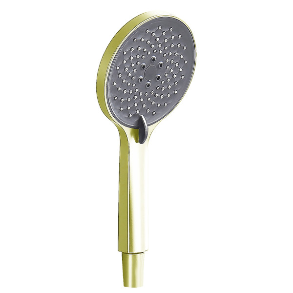 Смеситель для ванны Azario Lursy длинный излив с ручным душем шланг 150 см золото матовое (AZ-K1749MG)