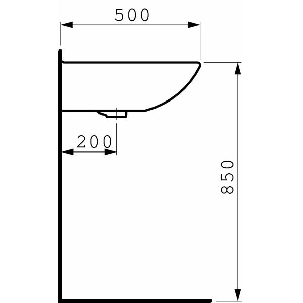 Раковина подвесная Laufen Pro B 650х500 (8.1095.3.000.104.1) Раковина подвесная Laufen Pro B 650х500 (8.1095.3.000.104.1)