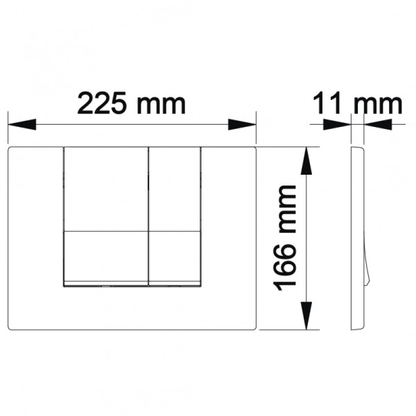 Клавиша смыва Berges Novum L5 S5 Soft Touch, черная (40045)