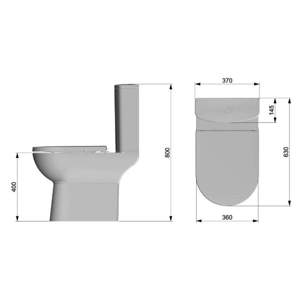 Унитаз напольный Kano безободковый с бачком с сиденьем микролифт (93590) Унитаз напольный Kano безободковый с бачком с сиденьем микролифт (93590)