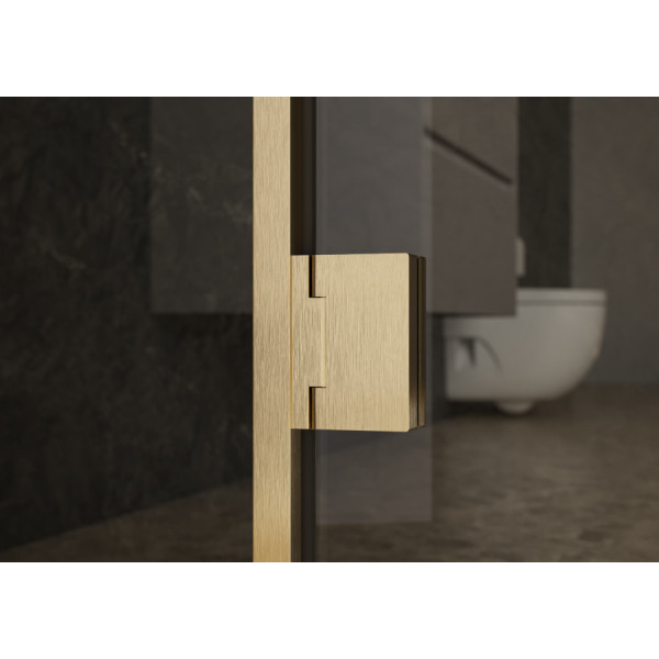 Душевая дверь Roca Apex 120x90x200  R стекло тонированное, профиль золото матовое (Z.RU93.0.788.9)