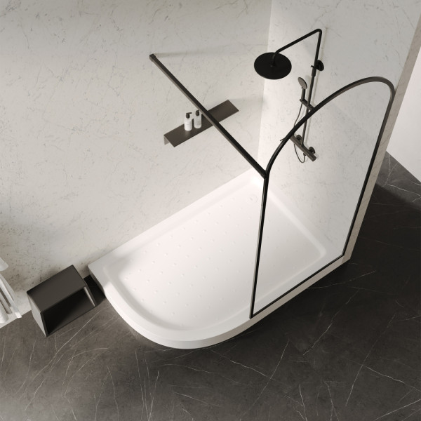 Душевой поддон Abber 120x130x90 белый (AD3E129 R)