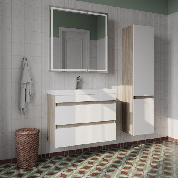 Шкаф зеркальный с подсветкой Iddis Zodiac 80x80 (ZOD8000i99)