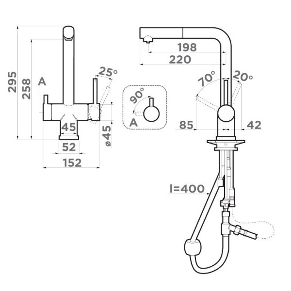 Смеситель для кухни Omoikiri Takamatsu-S-BN хром с фильтром (4994085) Смеситель для кухни Omoikiri Takamatsu-S-BN хром с фильтром (4994085)